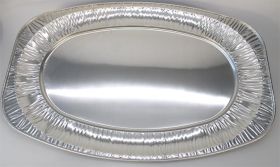 Alu-Servierplatte groß oval 1Stück 545 x 360 mm