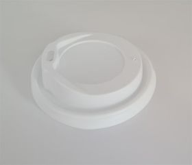 Deckel weiß für Kaffeebecher "ToGo"  0,2 Liter 100 Stück