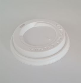 Deckel weiß für Kaffeebecher "ToGo"  0,3 und 0,4 Liter 100 Stück